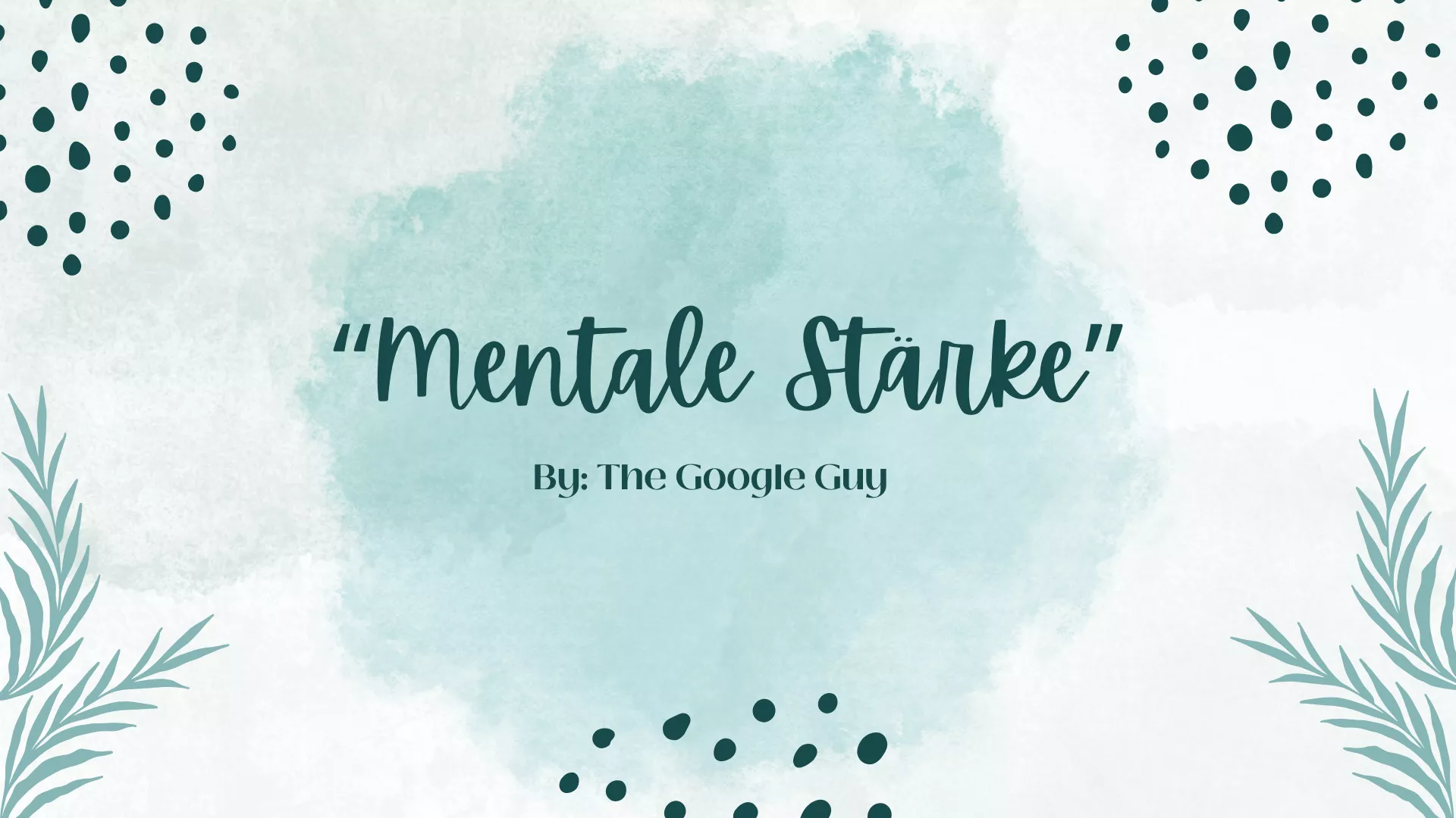 The Resilient Team — Mentale Stärke